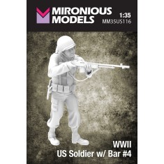 1/35 WWII US Soldier with Bar #4