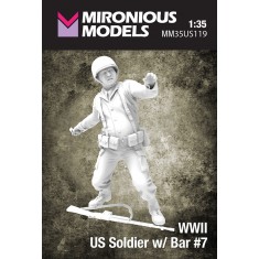 1/35 WWII US Soldier with Bar #7