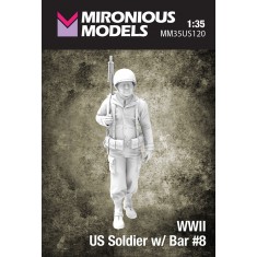 1/35 WWII US Soldier with Bar #8