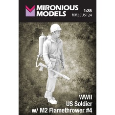 1/35 WWII US Soldier with M2 Flamethrower #4
