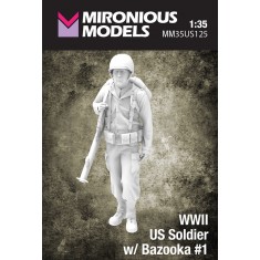 1/35 WWII US Soldier with Bazooka #1