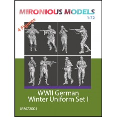 1/72 WWII German Winter Uniform Set I (4 figures)