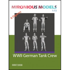 1/72 WWII German Tank Crew (6 figures)