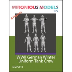 1/72 WWII German Winter Uniform Tank Crew (6 figures)