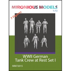 1/72 WWII German Tank Crew at Rest Set I (7 figures)
