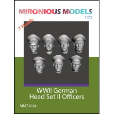1/72 WWII German Head Set II Officers (7pcs)