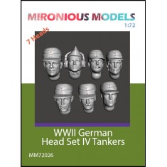 1/72 WWII German Head Set IV Tankers (7pcs)