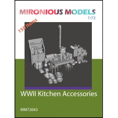 1/72 WWII Kitchen Accessories (15pcs)