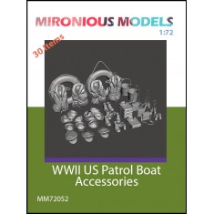1/72 WWII US Patrol Boat Accessories (30pcs)