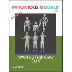1/72 WWII US Tank Crew Set V (6 figures)