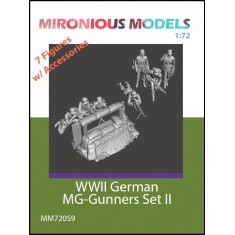 1/72 WWII German MG-gunners Set II (7 figures with accessories)