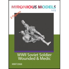 1/72 WWII Soviet Soldier Wounded and Medic