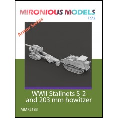 1/72 Stalinets S-2 and 203 mm howitzer M1931 (B-4)