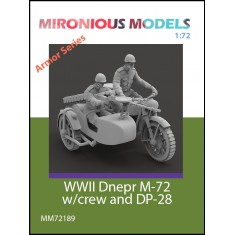 1/72 WWII Dnepr M-72 with DP-28