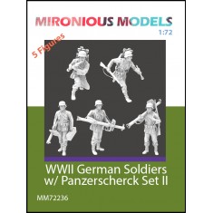 1/72 WWII German Soldiers w Panzerscherck Set II