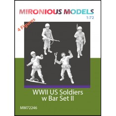 1/72 WWII US Soldiers with Bar Set II