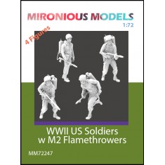 1/72 WWII US Soldiers with M2 Flamethrowers