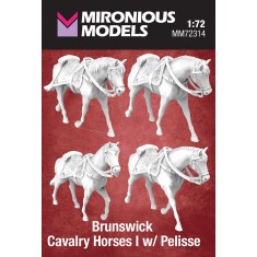 1/72 Brunswick Cavalry Horses I with Pelisse