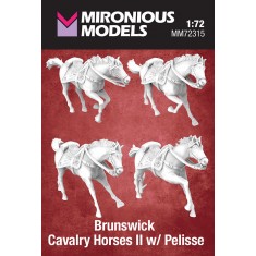 1/72 Brunswick Cavalry Horses II w/Pelisse