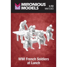 1/72 WWI French Soldiers at Lunch