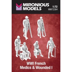 1/72 WWI French Medics and Wounded I