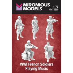 1/72 WWI French Soldiers Playing Music