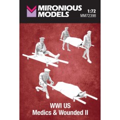 1/72 WWI US Medics and Wounded II