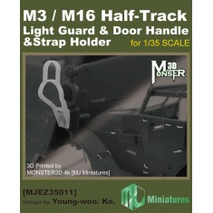 1/35 M3/M16 Half-Track Light Guard, Door Handle & Strap Holder