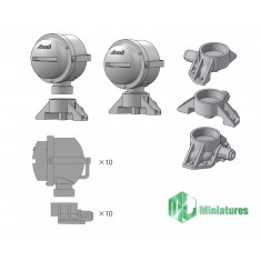 1/35 WWII German Bosch Lamp Light Set (3D Printed)