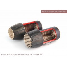 1/48 F/A-18 E/F/G GE Exhaust Nozzle & After Burner Set for Hasegawa kits (Opened)