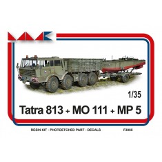1/35 Tatra 813 Heavy Truck, MP 5 Trailer and MO 111 Mocal Army River Ship