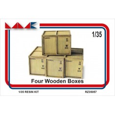 1/35 Four Wooden Boxes (resin)