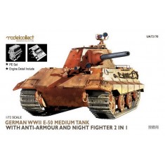 1/72 WWII German E-50 Medium Tank w/Anti-armour & Night Fighter [2in1]