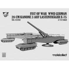 1/72 Fist of War WWII German 28cm Kanone 3 Auf Lastentrager E-75