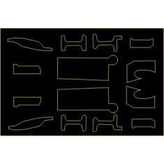 1/72 F-16A/B/C/D Strengthening Vinyl Plates