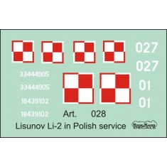 1/144 Polish Li-2 Aircraft Decals