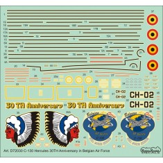 1/144 Belgian Air Force C-130 Hercules 30th Anniversary Decals