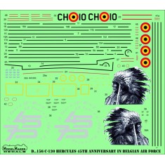 1/144 Belgian Air Force C-130 Hercules 45th Anniversary Decals