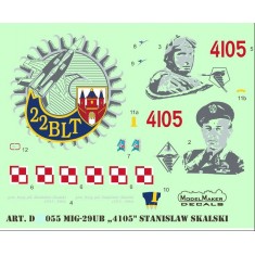 1/32 MiG-29UB (4105) Stanislaw Skalski (decal)