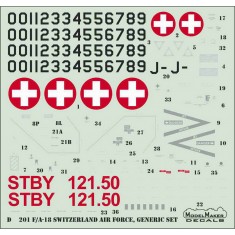 1/32 F/A-18C/D Switzerland Air Force, Generic set (decal)