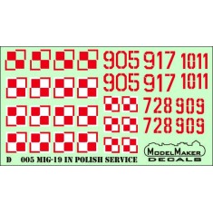 1/48 MiG-19 in Polish service (decal)