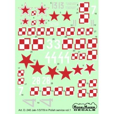 1/48 Yak-1/3/7/9 in Polish service vol. 1 (decal)