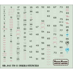 1/48 PZL TS-11 Iskra Stencils Decals