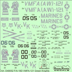 1/48 F/A-18D VMFA-121 Green Knights (decal)