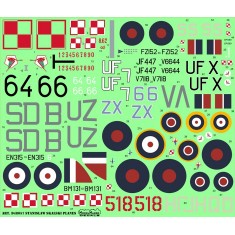 1/48 Stanislaw Skalski planes Decals