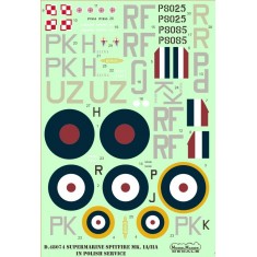 1/48 Spitfire Mk. I/II in Polish service Decals