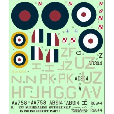 1/48 Supermarine Spitfire Mk V in Polish service part II (decal)
