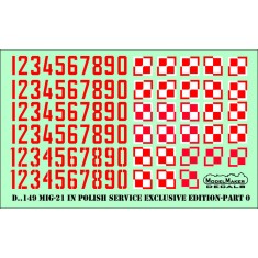 1/48 MiG-21 in Polish service Exclusive Edition part I (decal)