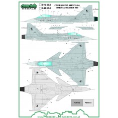 1/48 Czech Gripen Stencils and Insignias Generic set (decal)