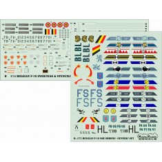 1/48 Belgian F-16 Squadrons Generic SET (decal)